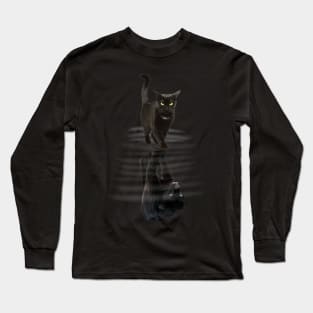 Black Cat - Black Panther Cool Pets Animal Lover Long Sleeve T-Shirt
